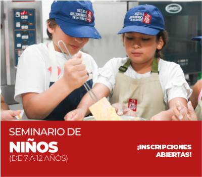 SEMINARIO DE COCINA PARA NIÑOS DE 7 A 12 AÑOS