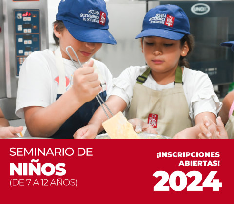 SEMINARIO DE COCINA PARA NIÑOS DE 7 A 12 AÑOS